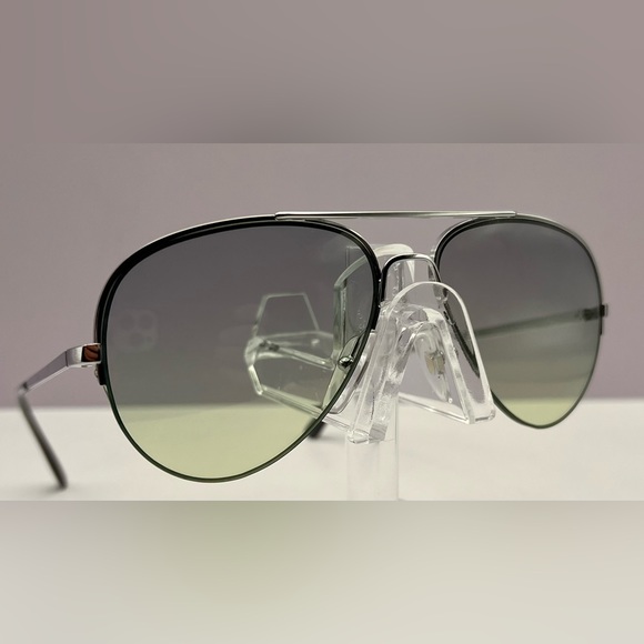 Vintage Half-Rim Metal Frame-w/BRAND NEW Berko’s Designs Custom Gradient Lenses - Picture 4 of 14